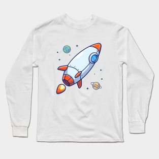 Gliding racket cartoon Long Sleeve T-Shirt